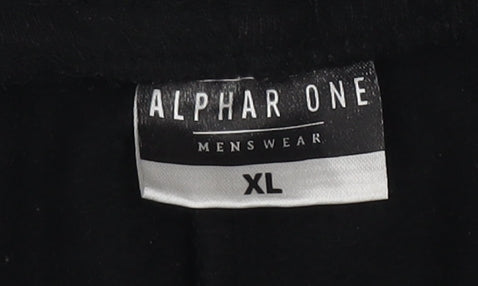 Alphar One Mens Black XL Jogger Sweatpants with Drawstring Waist