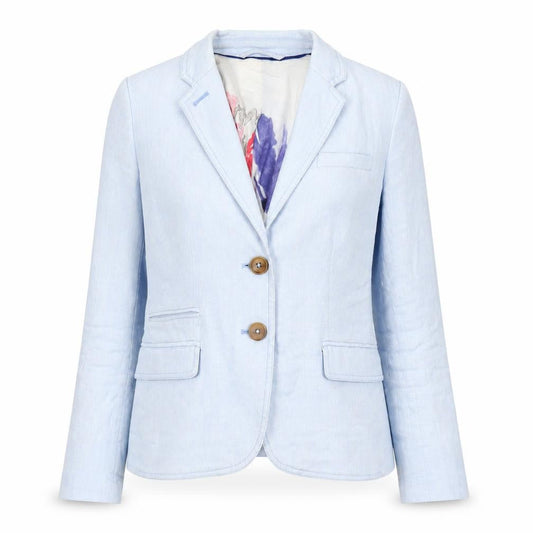 Womens UK Size 8 Joules Blue Basic Jacket