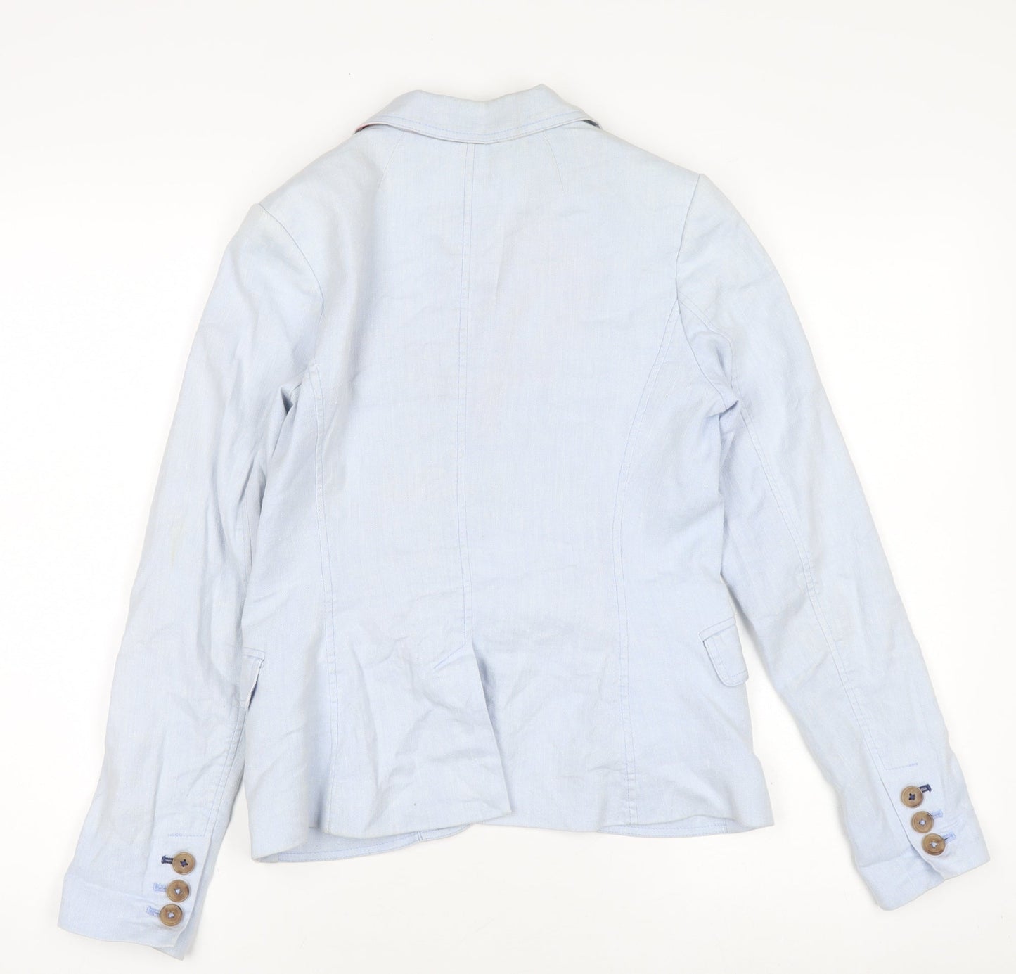 Womens UK Size 8 Joules Blue Basic Jacket