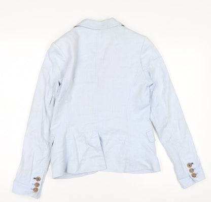 Womens UK Size 8 Joules Blue Basic Jacket