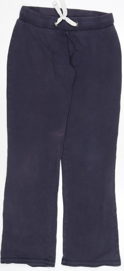Womens UK Size 8 Fat Face Regular Fit Jogger Blue Trousers