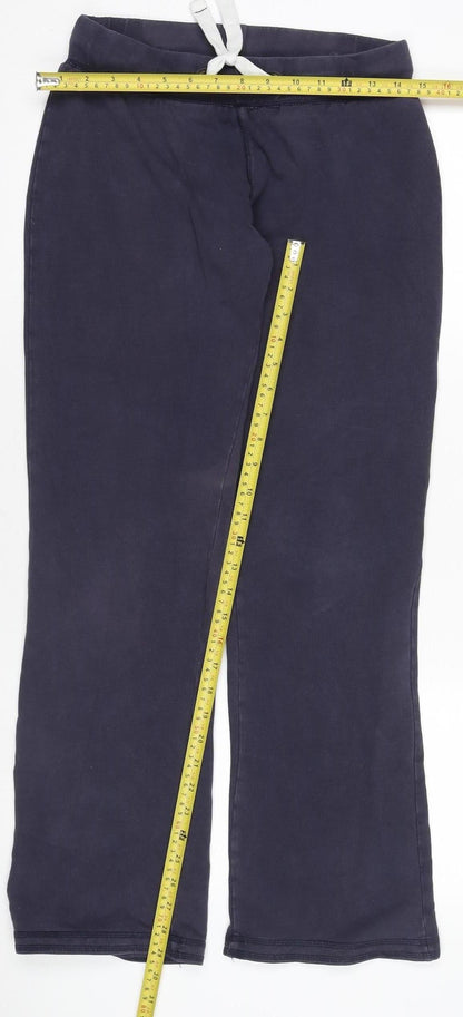 Womens UK Size 8 Fat Face Regular Fit Jogger Blue Trousers