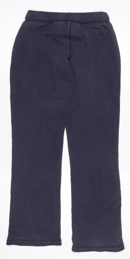 Womens UK Size 8 Fat Face Regular Fit Jogger Blue Trousers