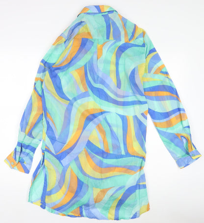 George Women’s Multicoloured Cotton Shirt Dress Size 14