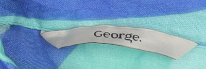 George Women’s Multicoloured Cotton Shirt Dress Size 14