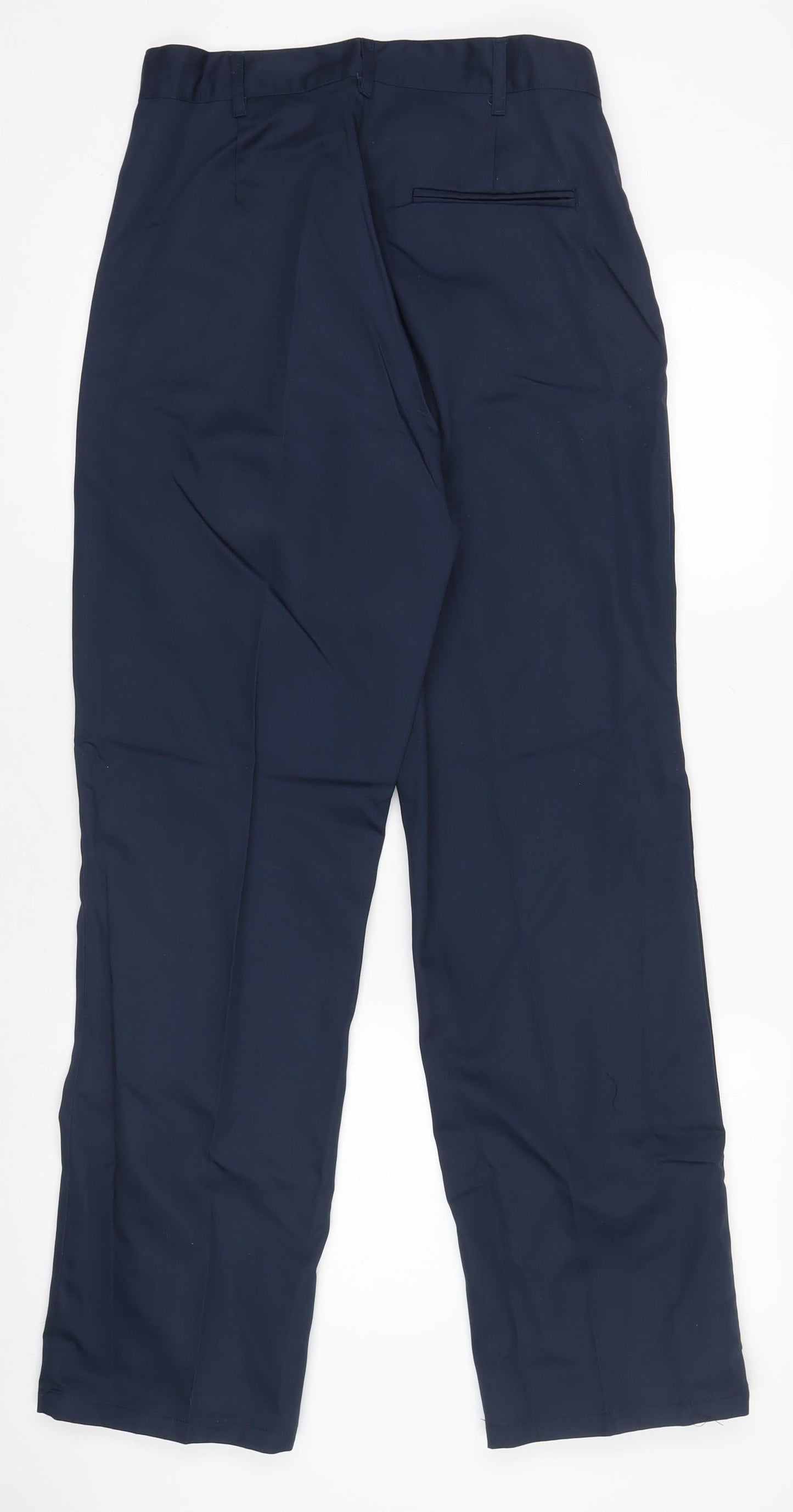 Alexandra Men's Blue 34 Regular Work Trousers Polyester Cotton Blend