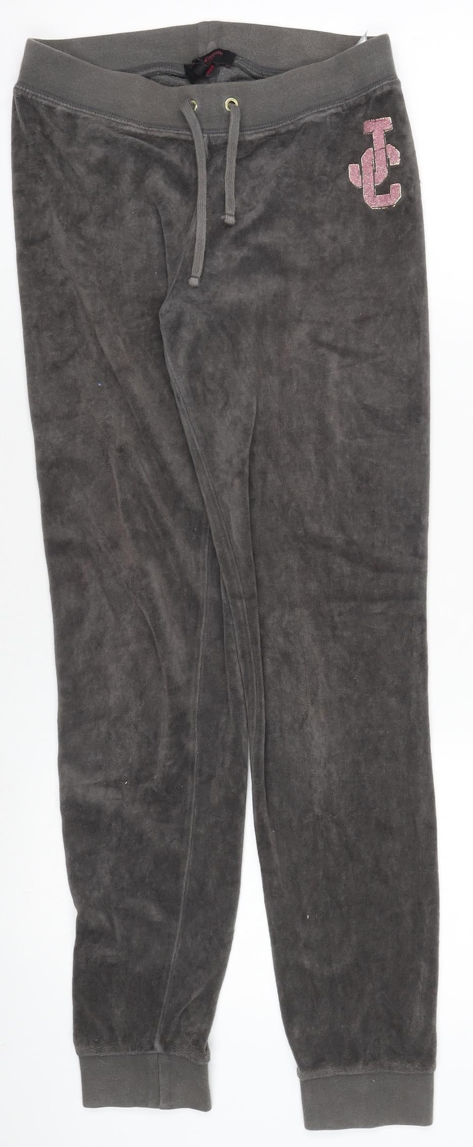 Girls UK Size 18 Years Juicy Couture Regular Fit Jogger Grey Trousers