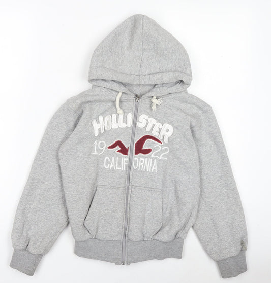 Boys UK Size M Hollister Grey Basic Jacket