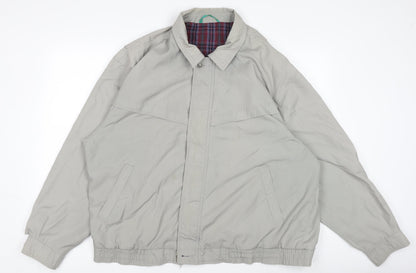 Mens UK Size L Canda Grey Bomber Jacket