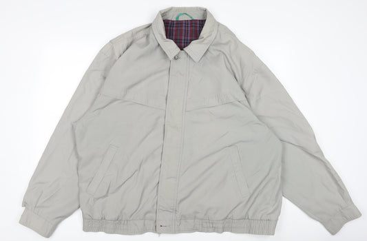 Mens UK Size L Canda Grey Bomber Jacket
