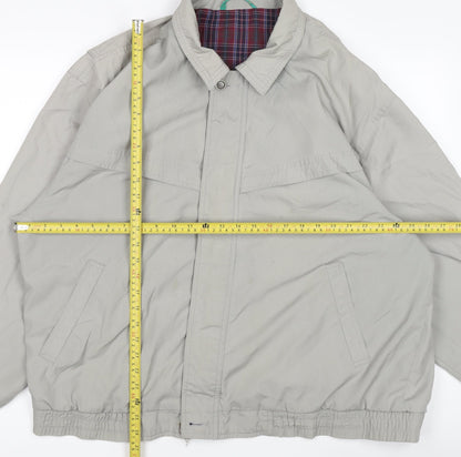 Mens UK Size L Canda Grey Bomber Jacket