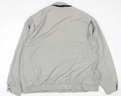 Mens UK Size L Canda Grey Bomber Jacket