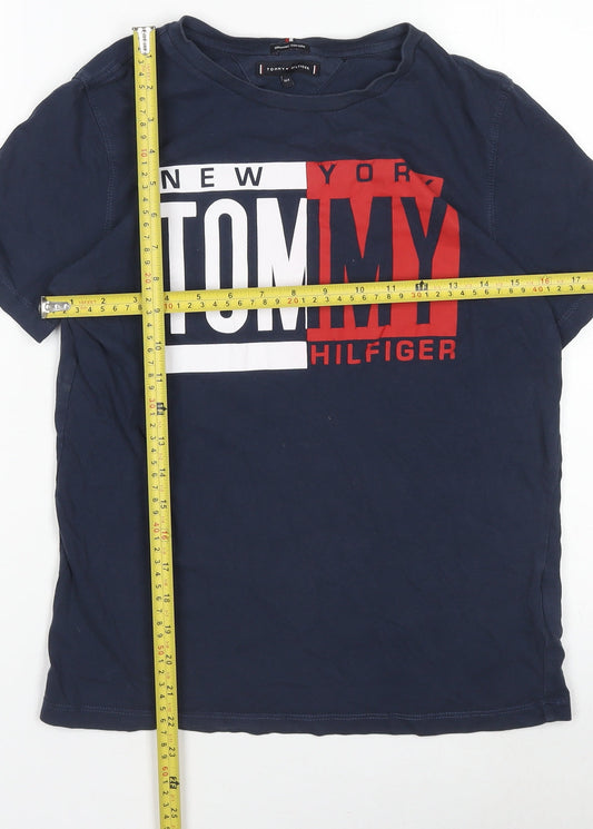 Boys UK Size 164 Tommy Hilfiger Blue Basic T-Shirt