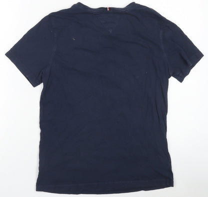 Boys UK Size 164 Tommy Hilfiger Blue Basic T-Shirt