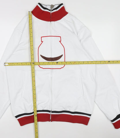 Nutella White Red Men's Medium Track Jacket Vintage Style