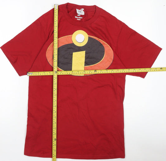 Boys UK Size M Disney Red Basic T-Shirt