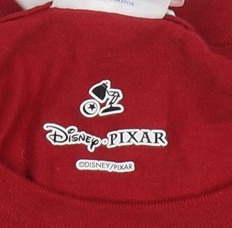 Boys UK Size M Disney Red Basic T-Shirt