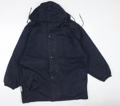Mens UK Size S Result Blue Rain Coat