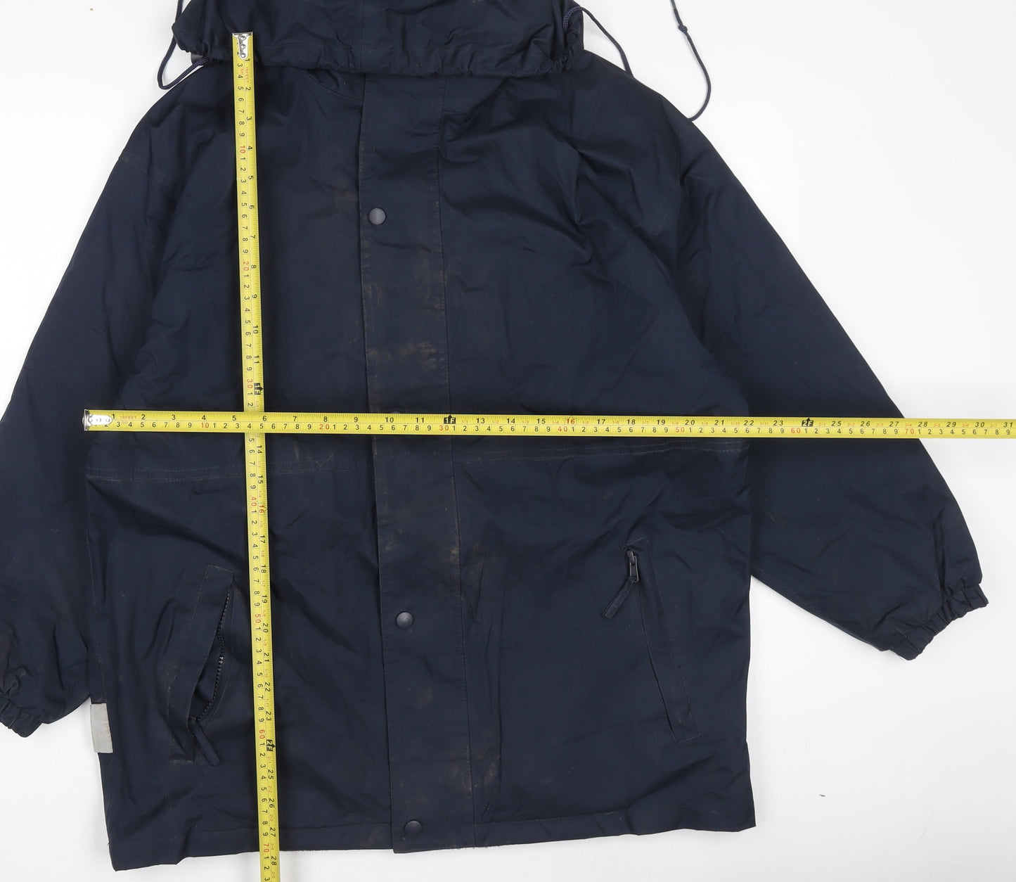 Mens UK Size S Result Blue Rain Coat