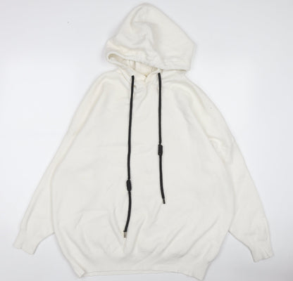 Womens UK Size M MULVYHU White Pullover Jumper