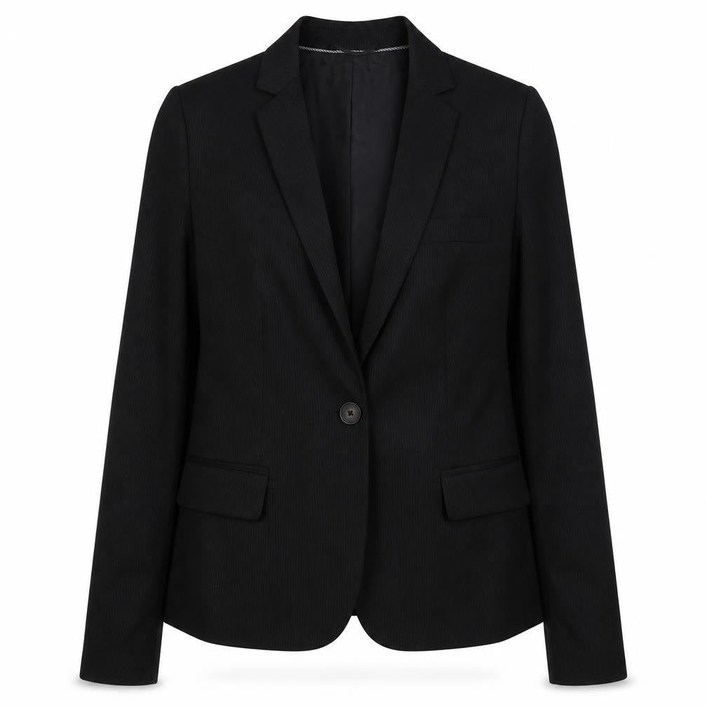 Womens UK Size M Massimo Dutti Regular Black Blazer