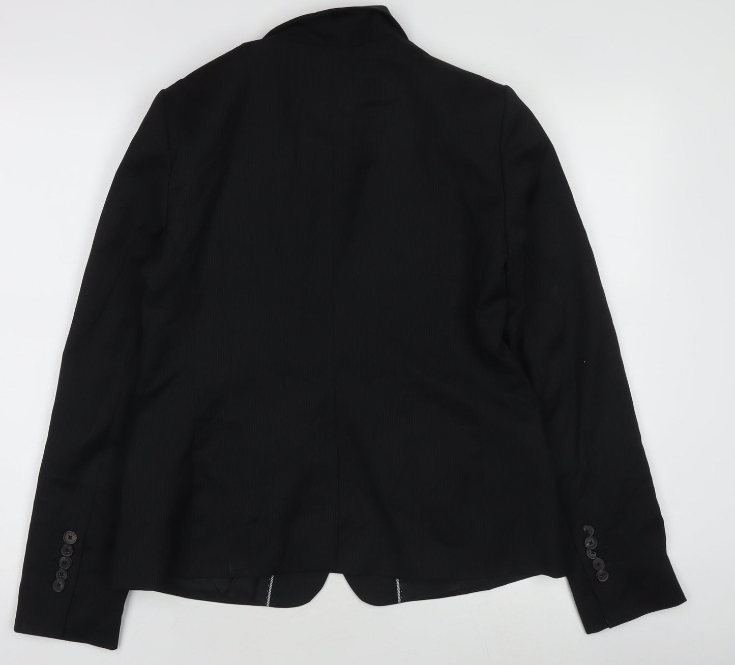 Womens UK Size M Massimo Dutti Regular Black Blazer