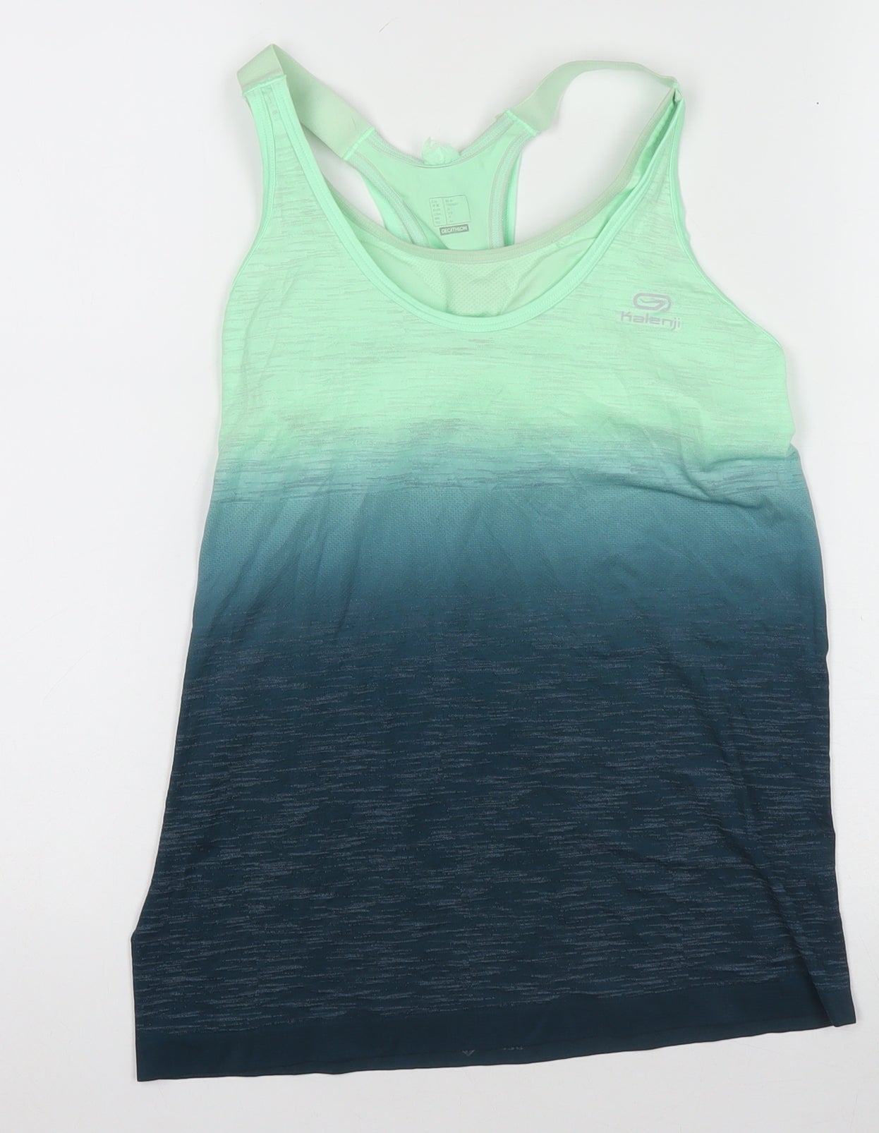 Womens UK Size XS Kalenji Green Running & Jogging Gym & Training Fitness Tank