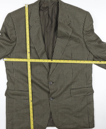 Mens UK Size 42 Bruno Kirches by Roy Robson Regular Brown Suit Jacket