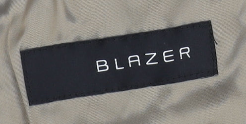 Blazer Men’s Beige Linen Single-Breasted Suit Jacket 38R Classic Fit