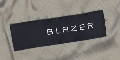 Blazer Men’s Beige Linen Single-Breasted Suit Jacket 38R Classic Fit