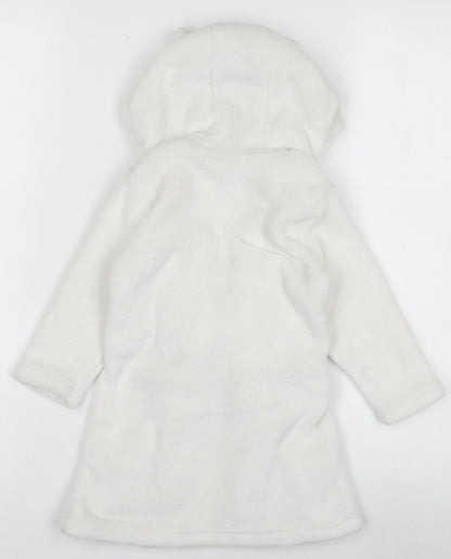 Tu Disney Classic Pooh White Fleece Hooded Baby Robe 9-12 Months