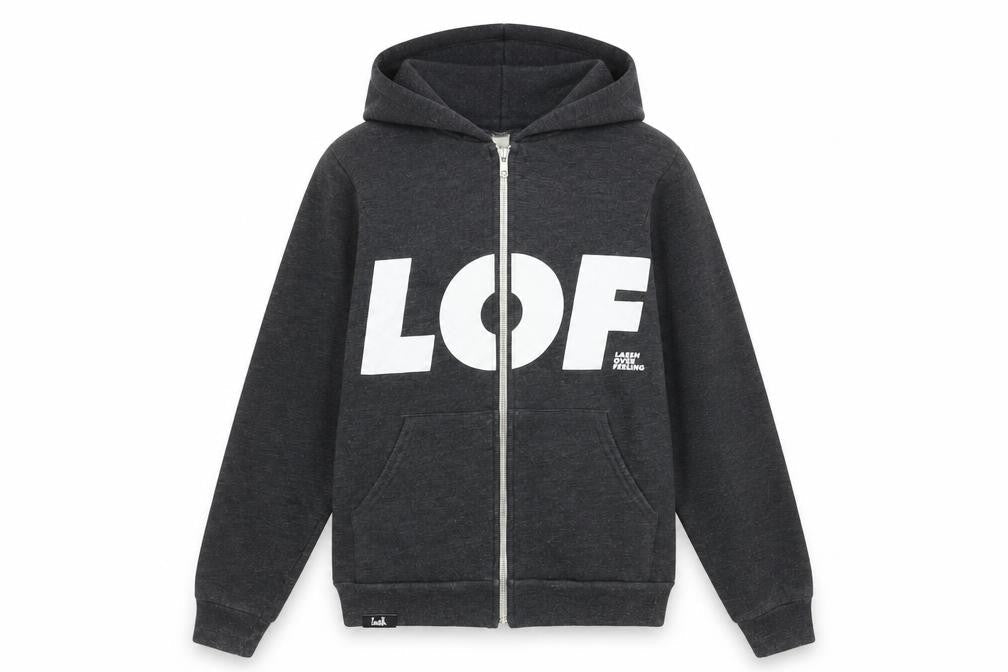 Womens UK Size XS American Apparel Grey Full Zip Hoodie
