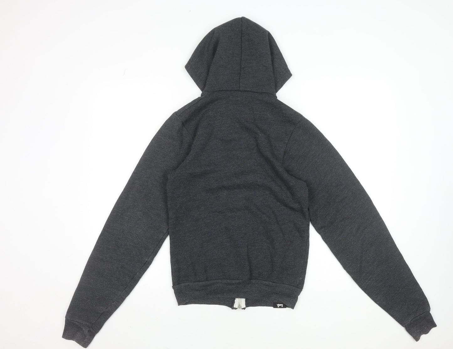 Womens UK Size XS American Apparel Grey Full Zip Hoodie