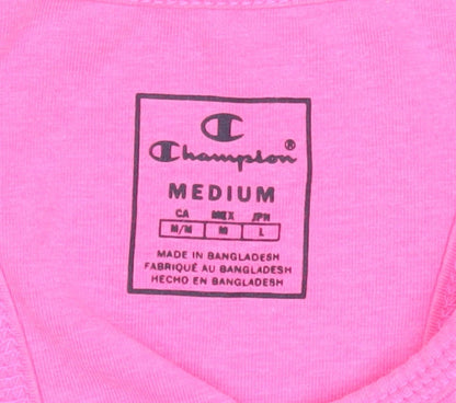 Champion Womens Pink Racerback Tank Crop Top Size M
