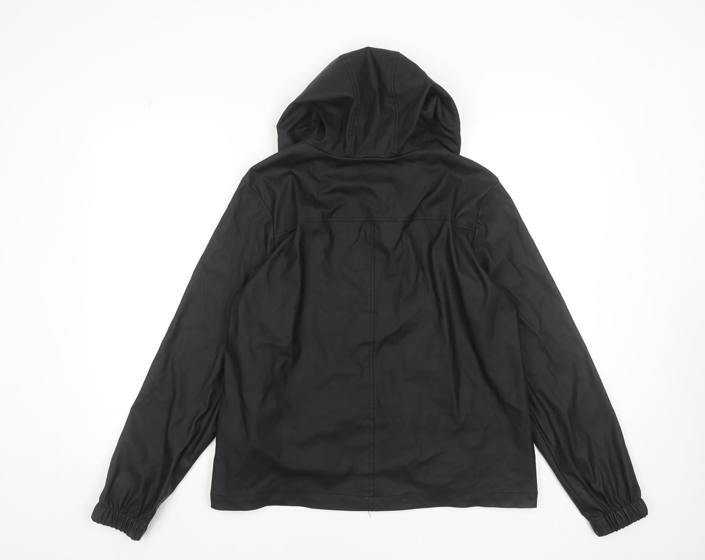 Primark Women's Black Hooded Zip Water Resistant Jacket Size M 12/14