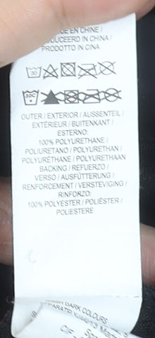 Primark Women's Black Hooded Zip Water Resistant Jacket Size M 12/14