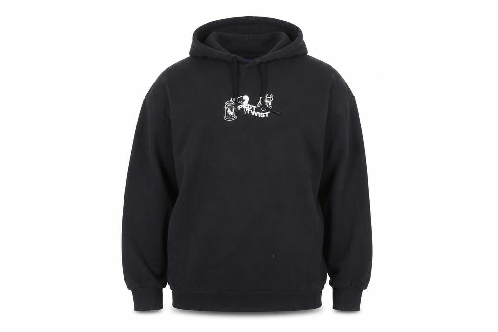 Mens UK Size L JACK & JONES Black Pullover Hoodie