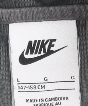 Boys UK Size L Nike Grey Full Zip Hoodie