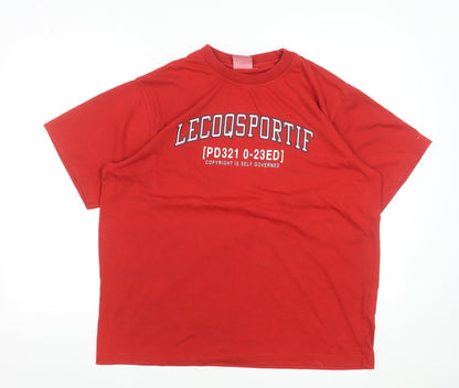 Mens UK Size L le coq sportif Red  T-Shirt
