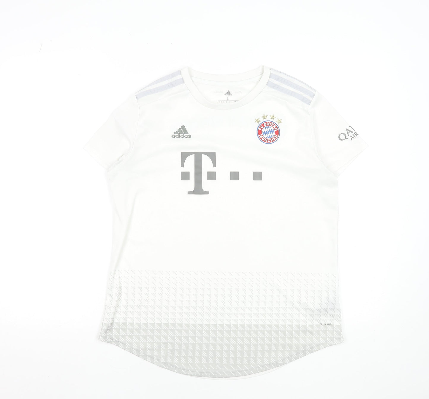 Adidas Men's White FC Bayern Munich Football Jersey T-Shirt Size L