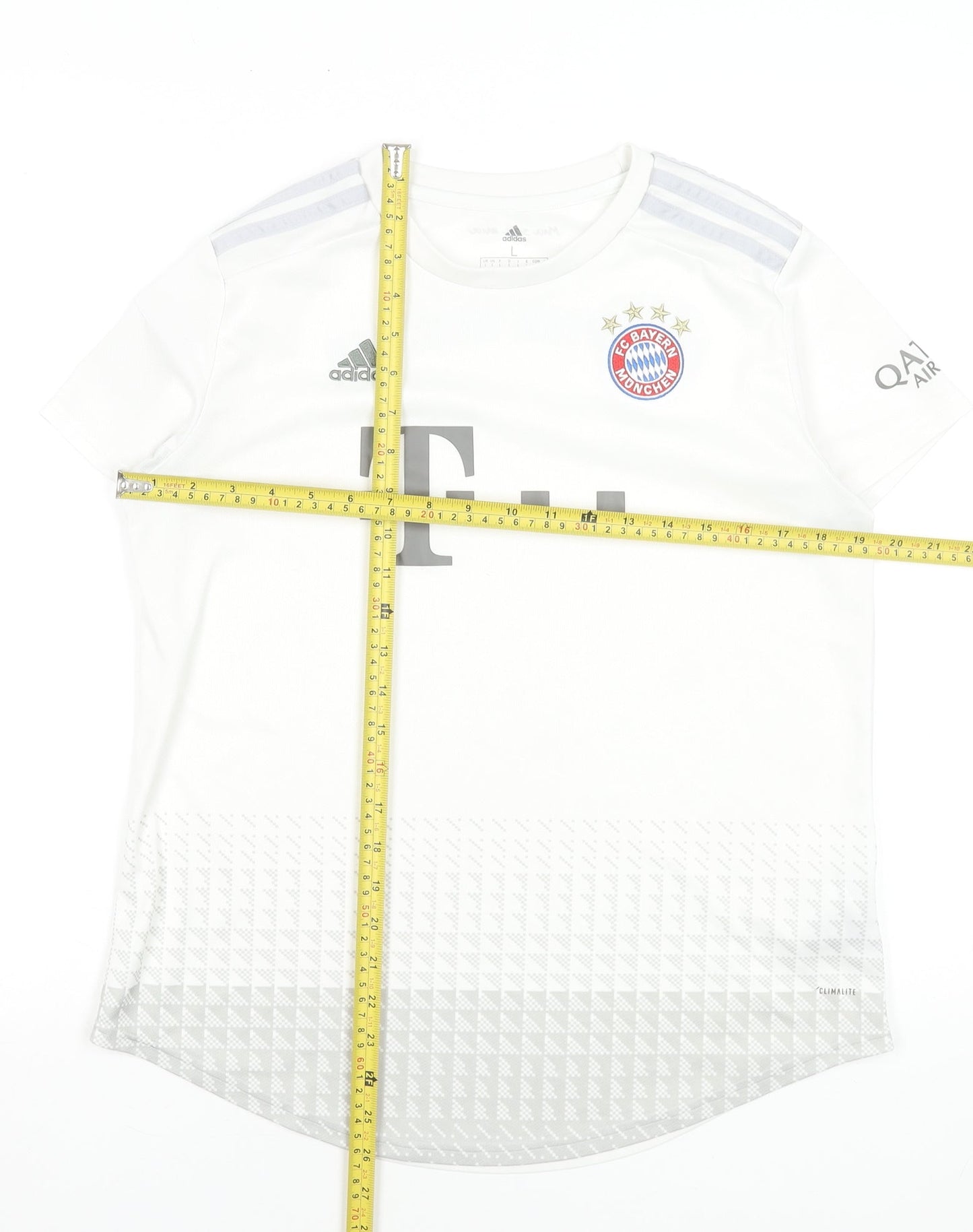 Adidas Men's White FC Bayern Munich Football Jersey T-Shirt Size L