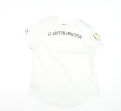 Adidas Men's White FC Bayern Munich Football Jersey T-Shirt Size L