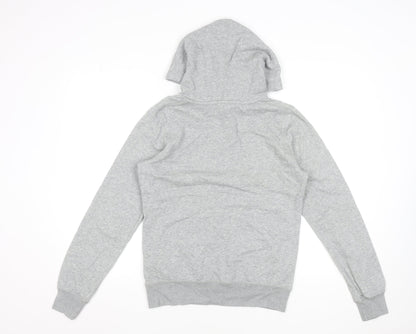 Nike Women’s Grey Pullover Hoodie Small Cotton Blend Logo Sweatshirt