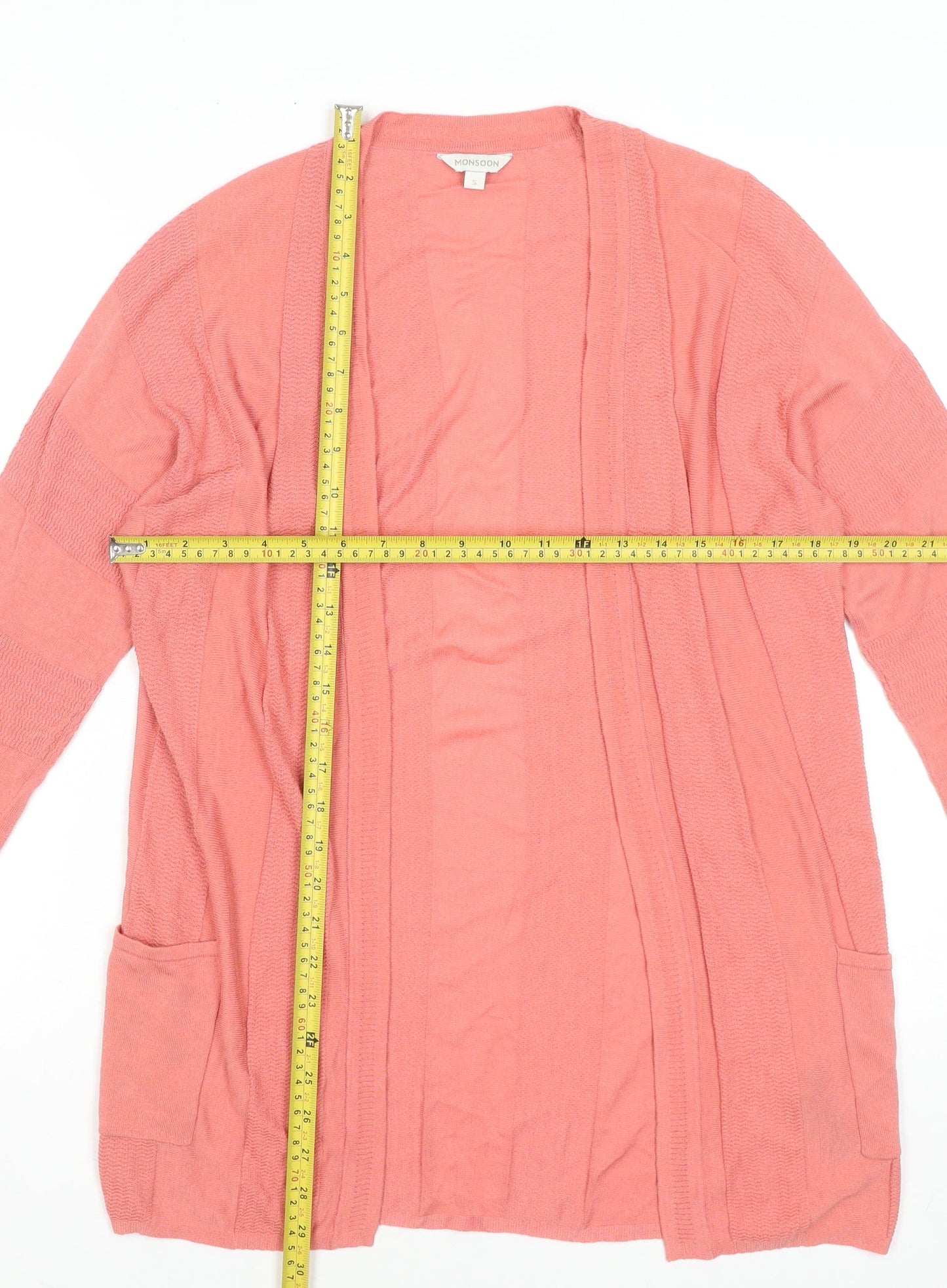 Womens UK Size S Monsoon Pink Cardigan Jumper