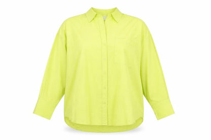 Womens UK Size 16 The Shirt Company Green Basic Button-Up