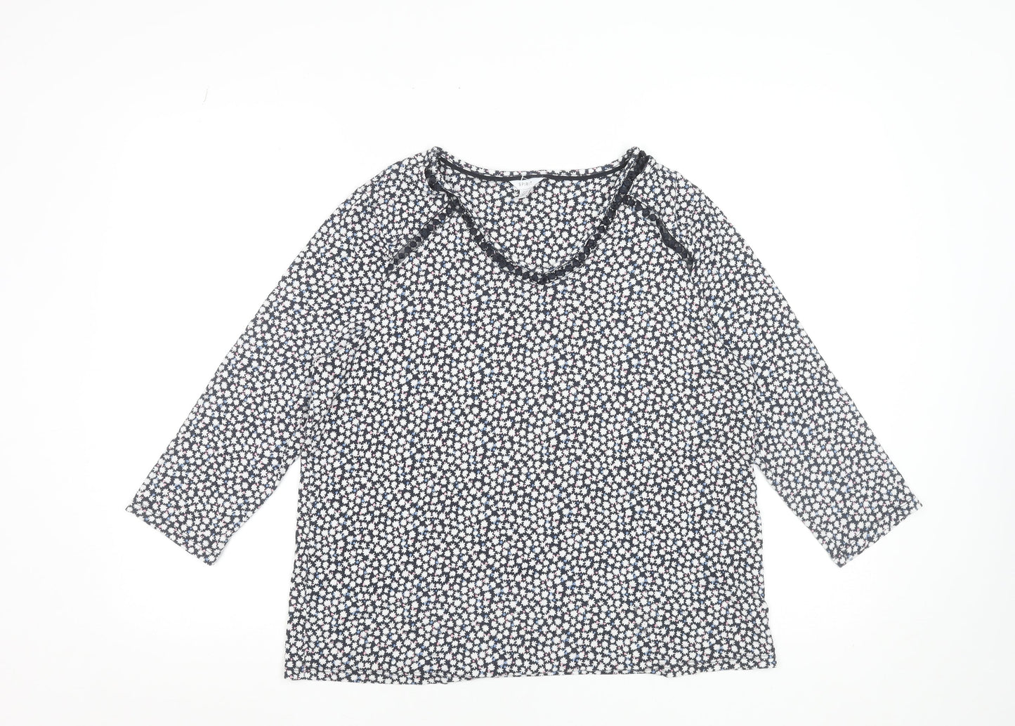 Womens UK Size 14 Spirit Blue Tunic Blouse