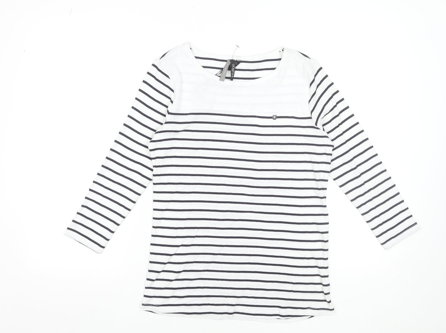 Womens UK Size 12/14 Intuition White Basic T-Shirt