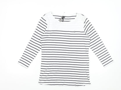 Womens UK Size 12/14 Intuition White Basic T-Shirt