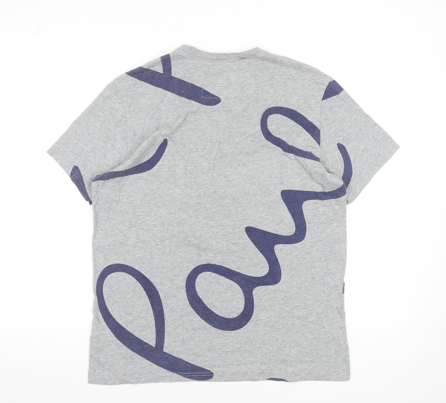 PS Paul Smith Men's Grey Graphic Print Organic Cotton T-Shirt M