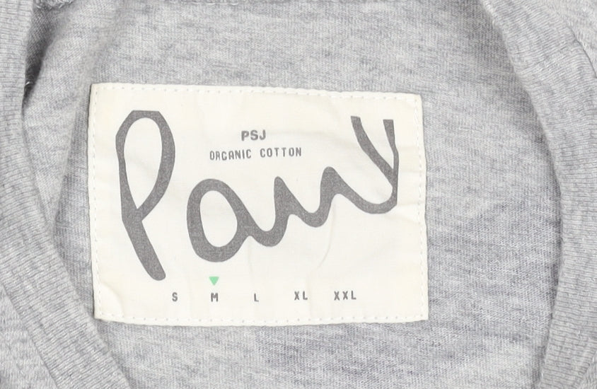 PS Paul Smith Men's Grey Graphic Print Organic Cotton T-Shirt M